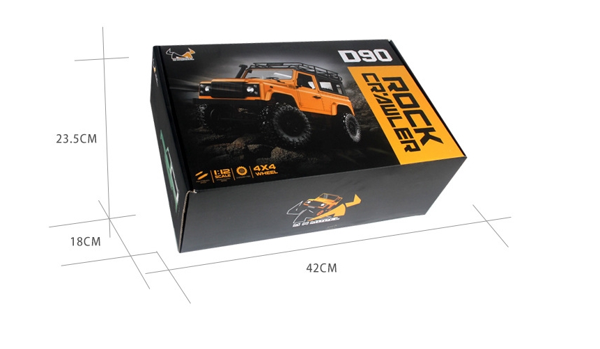 MN MODEL MN90 RC Car size